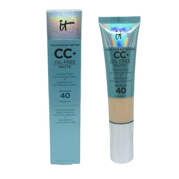 IT Cosmetics CC+ Oil-Free Matte Cream SPF 40 - 1.08 fl oz / 32 ml - Fair Light - Picture 1 of 5